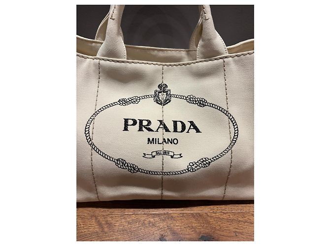 Prada Canapa Canvas Tote Bag - Ansicht 13