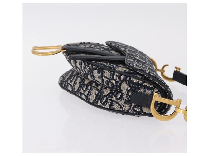 Christian Dior Saddle Oblique Canvas Small - vista 3
