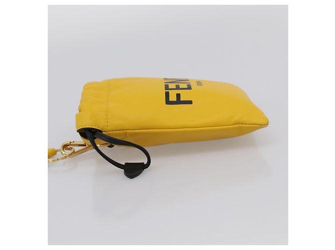 Fendi Logo Drawstring Leather - vista 3