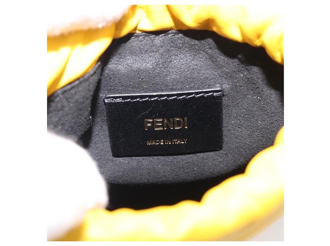 Fendi Logo Drawstring Leather - vista 6