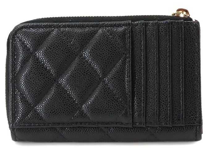 Portamonete Chanel Matelassé in Nero - vista 3
