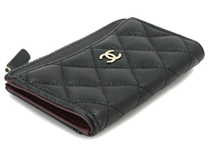 Portamonete Chanel Matelassé in Nero - vista 4