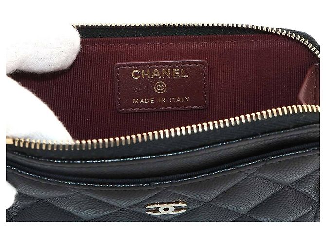 Portamonete Chanel Matelassé in Nero - vista 7