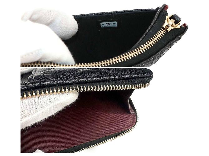 Portamonete Chanel Matelassé in Nero - vista 8