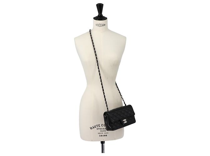 Chanel Mini Matelasse 20 Borsa a spalla con catena - vista 9