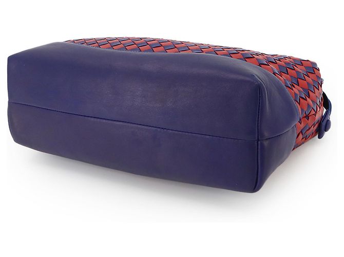 Borsa 2-Way Bally in blu navy e rosso - vista 4