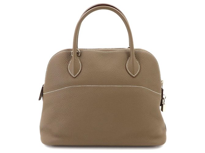 Hermès Borsa a mano Hermes Bolide 31 in Etoupe Gray - vista 3