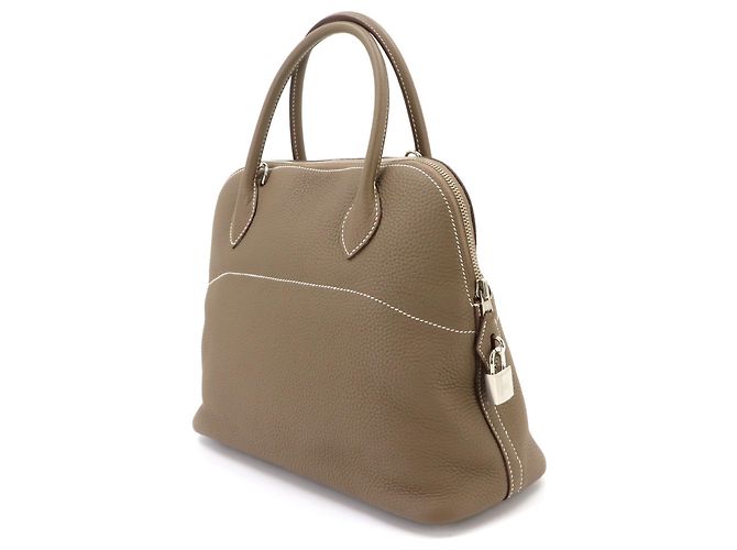 Hermès Borsa a mano Hermes Bolide 31 in Etoupe Gray - vista 4