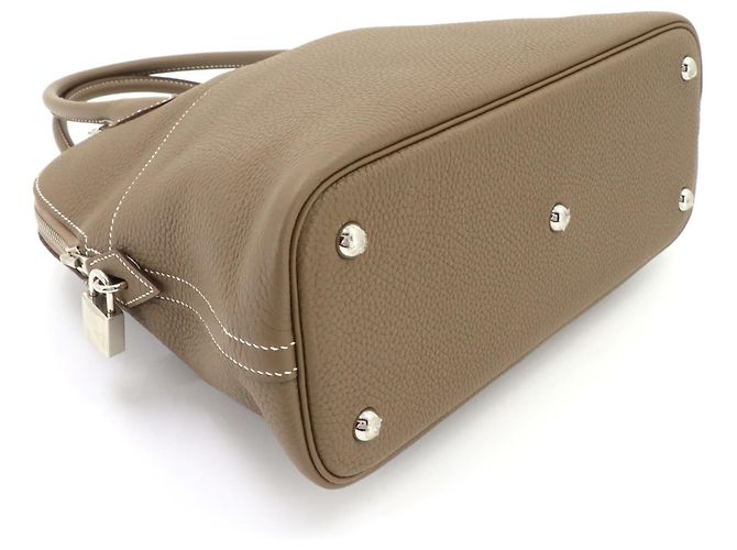 Hermès Borsa a mano Hermes Bolide 31 in Etoupe Gray - vista 5