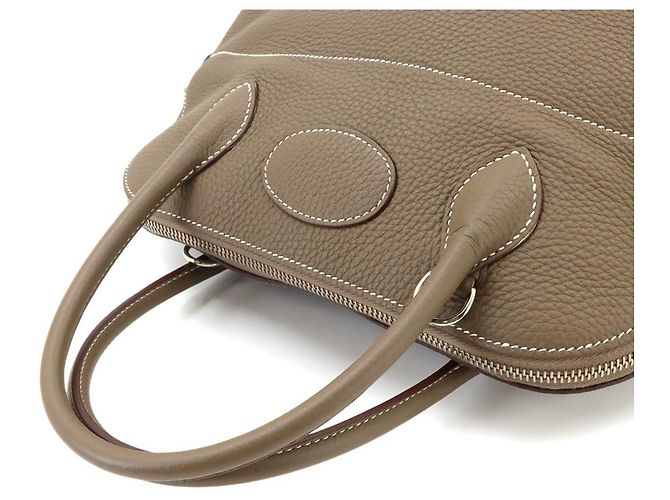 Hermès Borsa a mano Hermes Bolide 31 in Etoupe Gray - vista 6