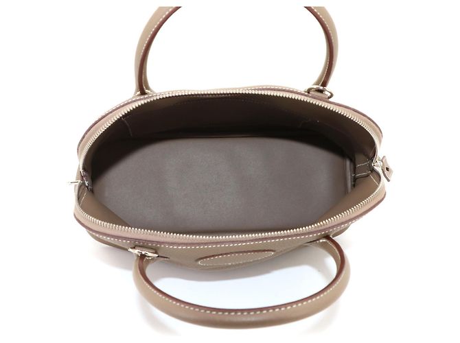 Hermès Borsa a mano Hermes Bolide 31 in Etoupe Gray - vista 7