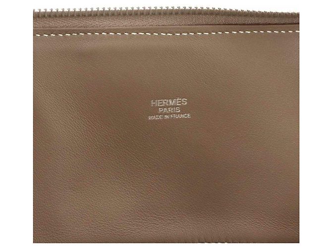 Hermès Borsa a mano Hermes Bolide 31 in Etoupe Gray - vista 8