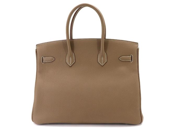 Hermès Borsa Hermes Birkin 35 Togo Etoupe - vista 3