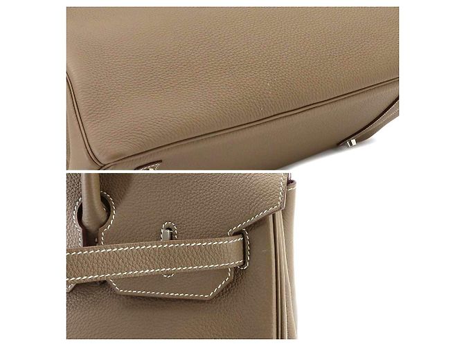 Hermès Borsa Hermes Birkin 35 Togo Etoupe - vista 9