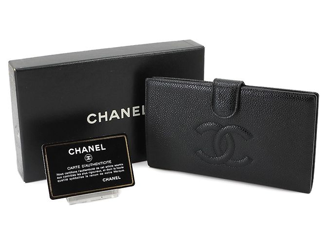 Cartera larga de piel de becerro granulada Chanel - vista 2