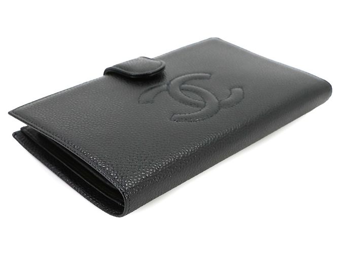 Cartera larga de piel de becerro granulada Chanel - vista 4