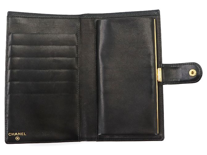 Cartera larga de piel de becerro granulada Chanel - vista 6