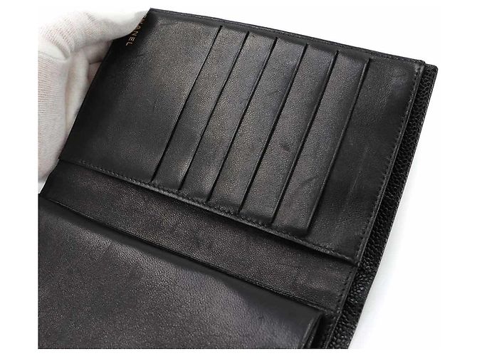 Cartera larga de piel de becerro granulada Chanel - vista 9