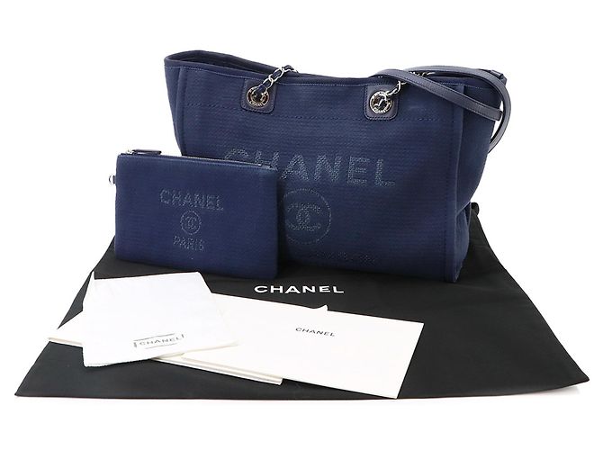 Borsa a mano Chanel Deauville MM Chain Tote - vista 2