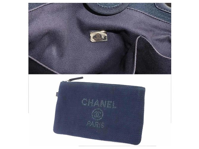 Borsa a mano Chanel Deauville MM Chain Tote - vista 9