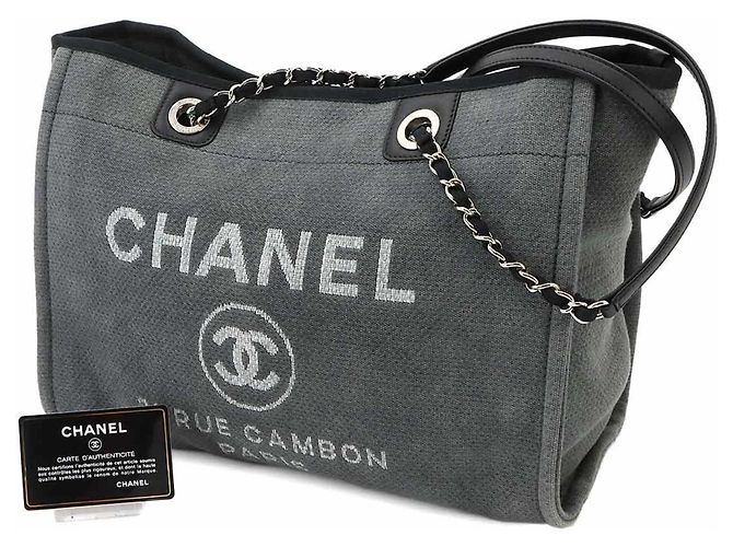 Chanel Deauville MM Chain Tote Handbag - view 2