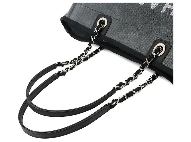 Chanel Deauville MM Chain Tote Handbag - view 6