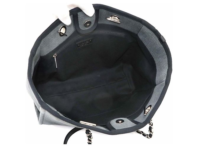 Chanel Deauville MM Chain Tote Handbag - view 7