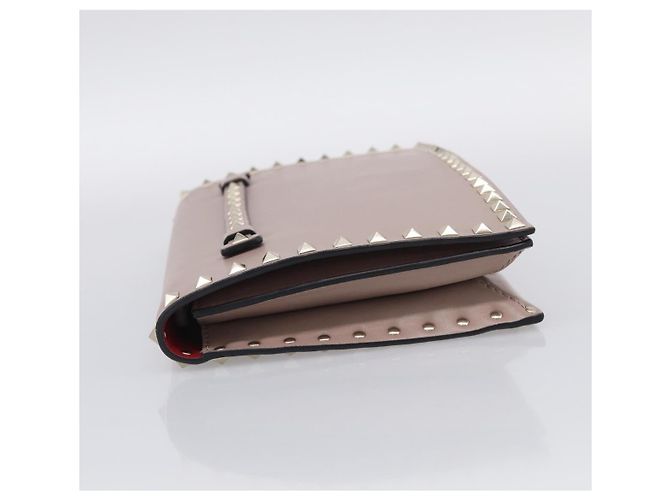 Valentino Garavani Rockstud Flap Clutch Leather Small - vista 3