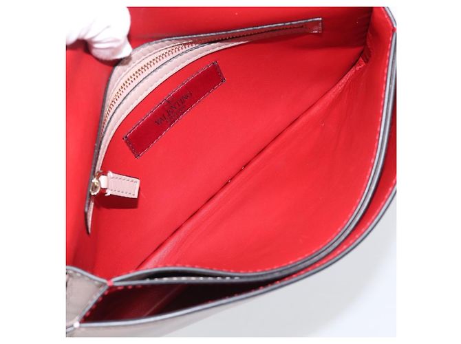 Valentino Garavani Rockstud Flap Clutch Leather Small - vista 5