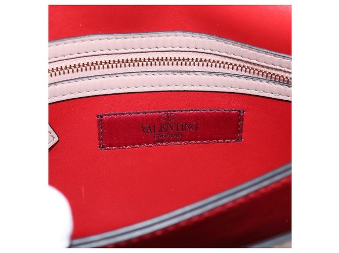 Valentino Garavani Rockstud Flap Clutch Leather Small - vista 6