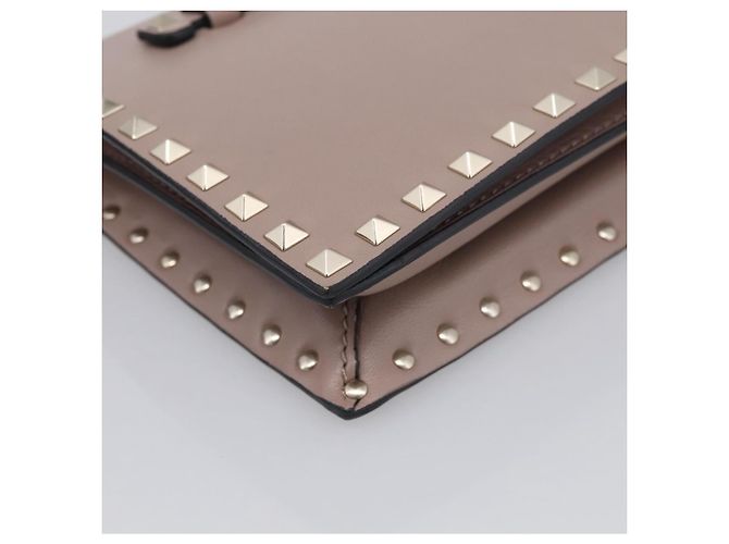 Valentino Garavani Rockstud Flap Clutch Leather Small - vista 7