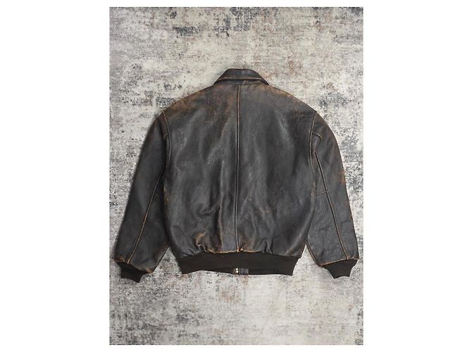 Autre Marque Avirex A-2 Leather Flight Jacket - view 9