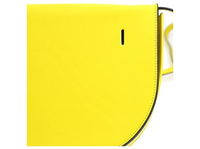 Borsa a tracolla in pelle gialla Loewe - vista 10