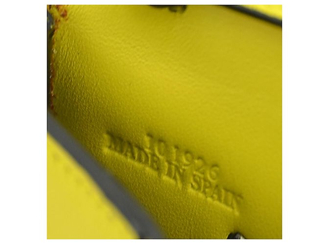 Borsa a tracolla in pelle gialla Loewe - vista 14