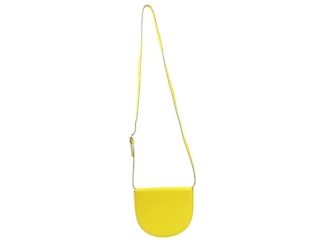 Borsa a tracolla in pelle gialla Loewe - vista 15