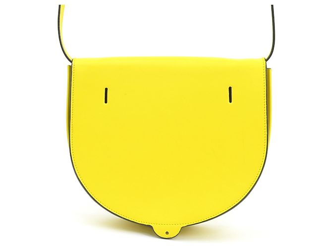 Borsa a tracolla in pelle gialla Loewe - vista 3