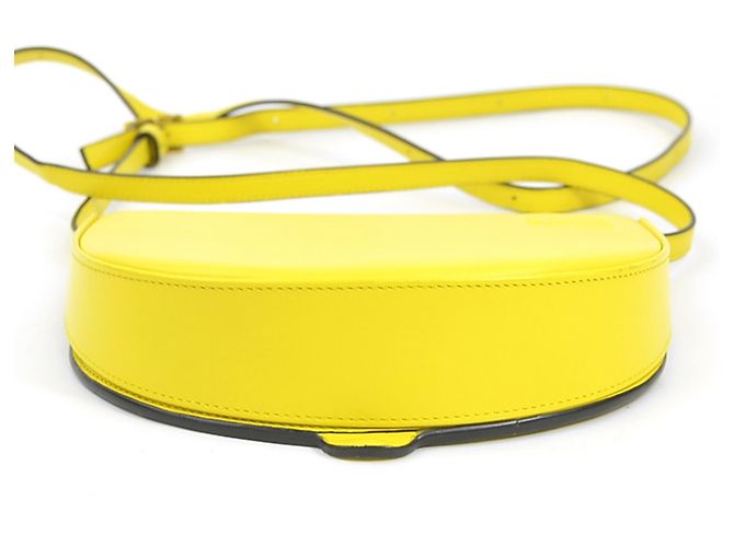 Borsa a tracolla in pelle gialla Loewe - vista 4