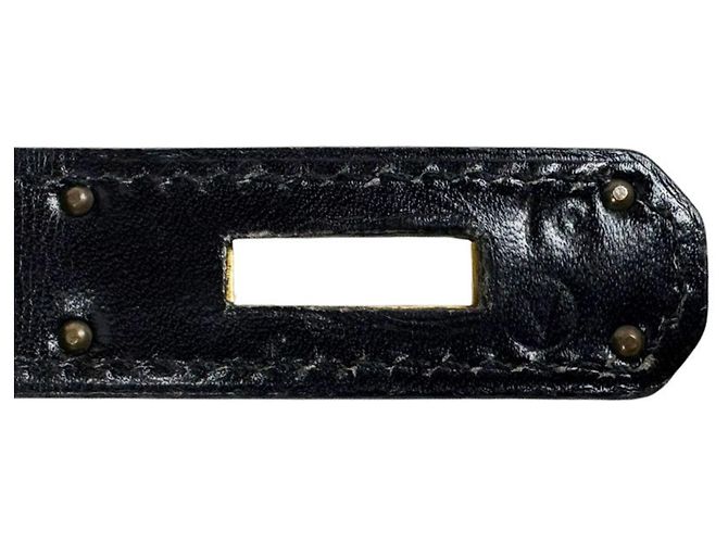 Hermès Borsa Hermes Kelly 32 in pelle di vitello Box nera - vista 15