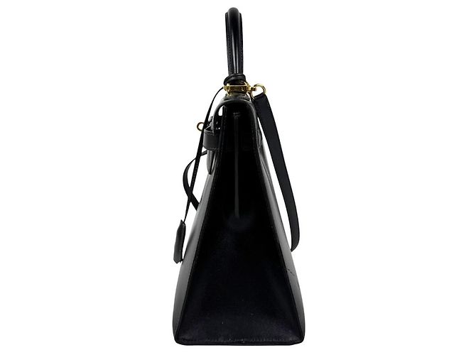 Hermès Borsa Hermes Kelly 32 in pelle di vitello Box nera - vista 2