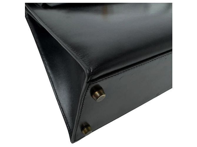 Hermès Borsa Hermes Kelly 32 in pelle di vitello Box nera - vista 8