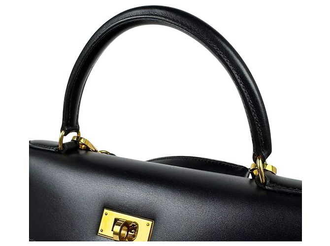 Hermès Borsa Hermes Kelly 28 in pelle Box Calf nera - vista 10