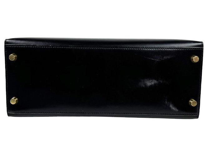 Hermès Borsa Hermes Kelly 28 in pelle Box Calf nera - vista 4