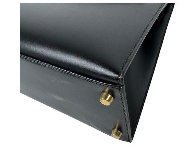 Hermès Borsa Hermes Kelly 28 in pelle Box Calf nera - vista 8