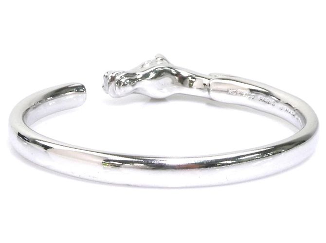 Hermès Bracciale Rigido Hermes in Metallo Argentato - vista 2