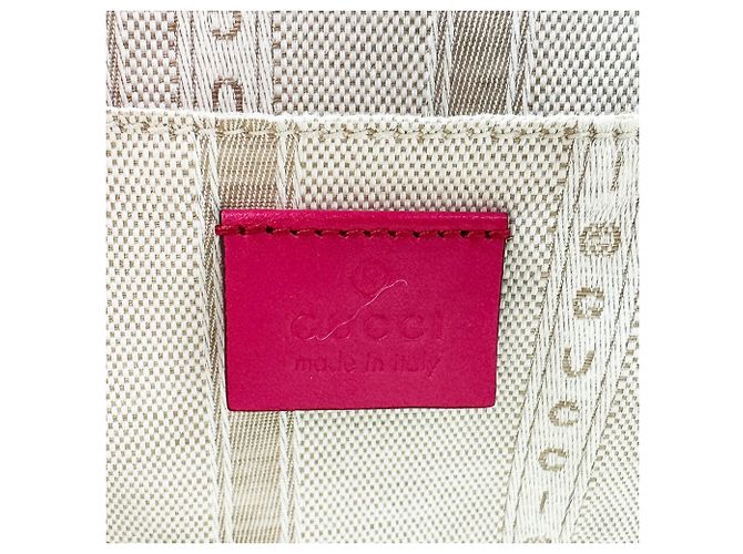Borsa a tracolla Gucci in pelle rosa - vista 12
