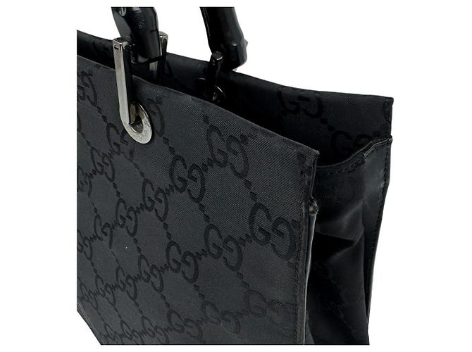 Borsa Gucci in tela di nylon nera - vista 6