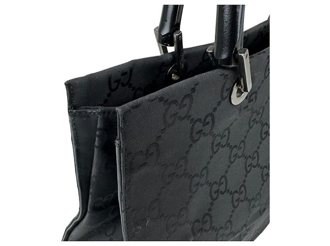 Borsa Gucci in tela di nylon nera - vista 7