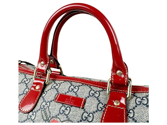 Borsa Gucci Boston Bag - Navy and Red - vista 10