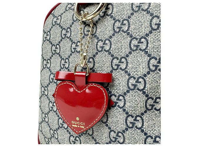 Borsa Gucci Boston Bag - Navy and Red - vista 11