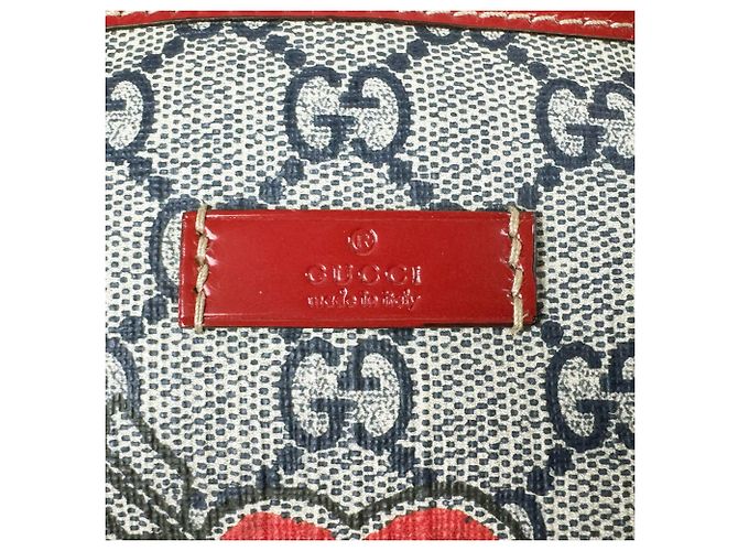 Borsa Gucci Boston Bag - Navy and Red - vista 12